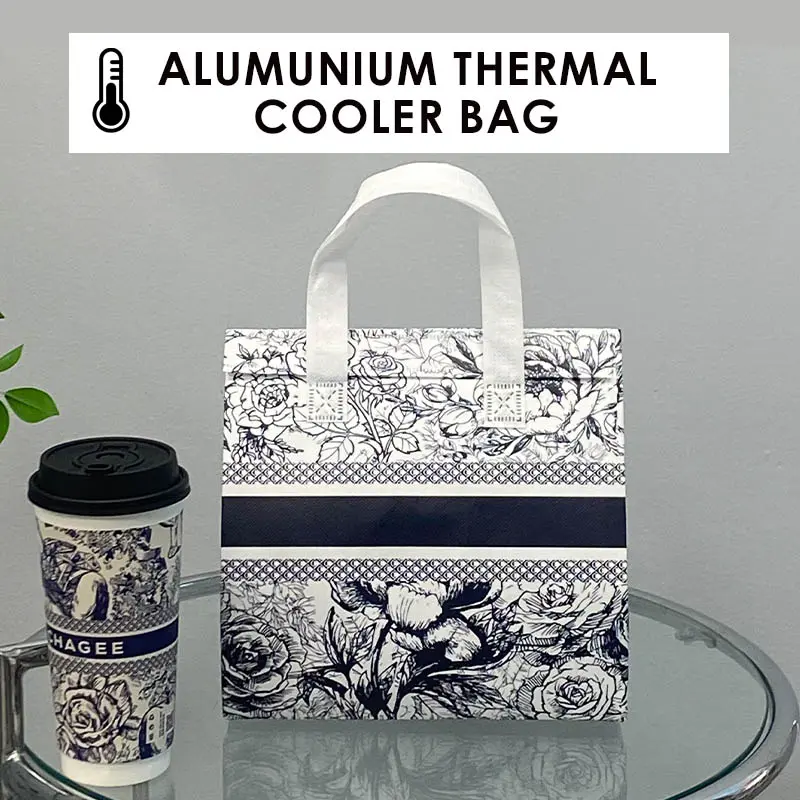 PREMIUM Thermal Alumunium TOTEBAG Tas alumunium cooler bag penahan panas & dingin untuk Frozen Food tastahandingin 0