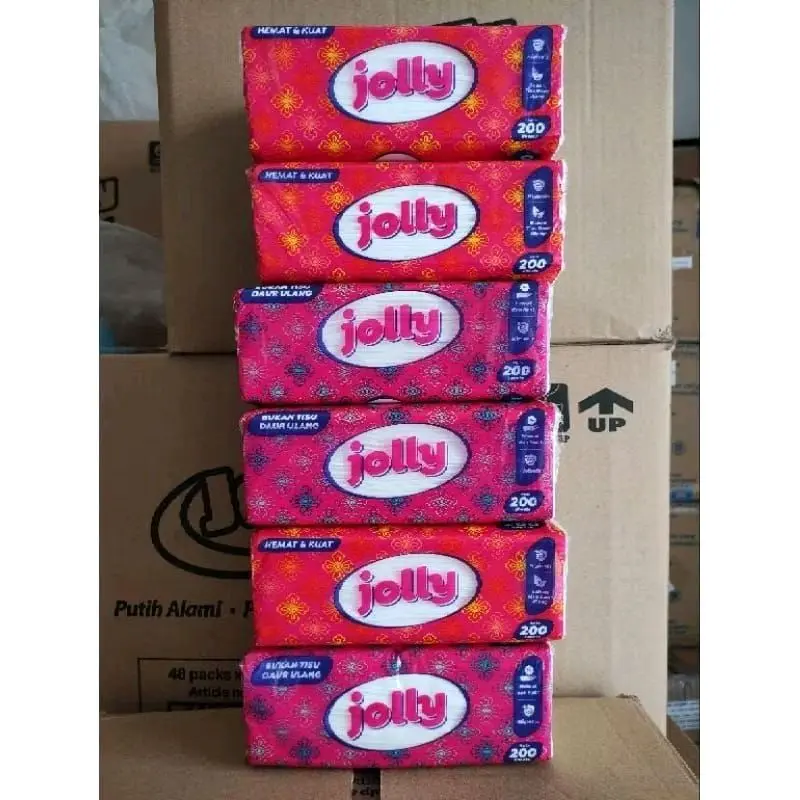 JOLLY Facial Tissue 200 sheet 2 ply/Tisu murah