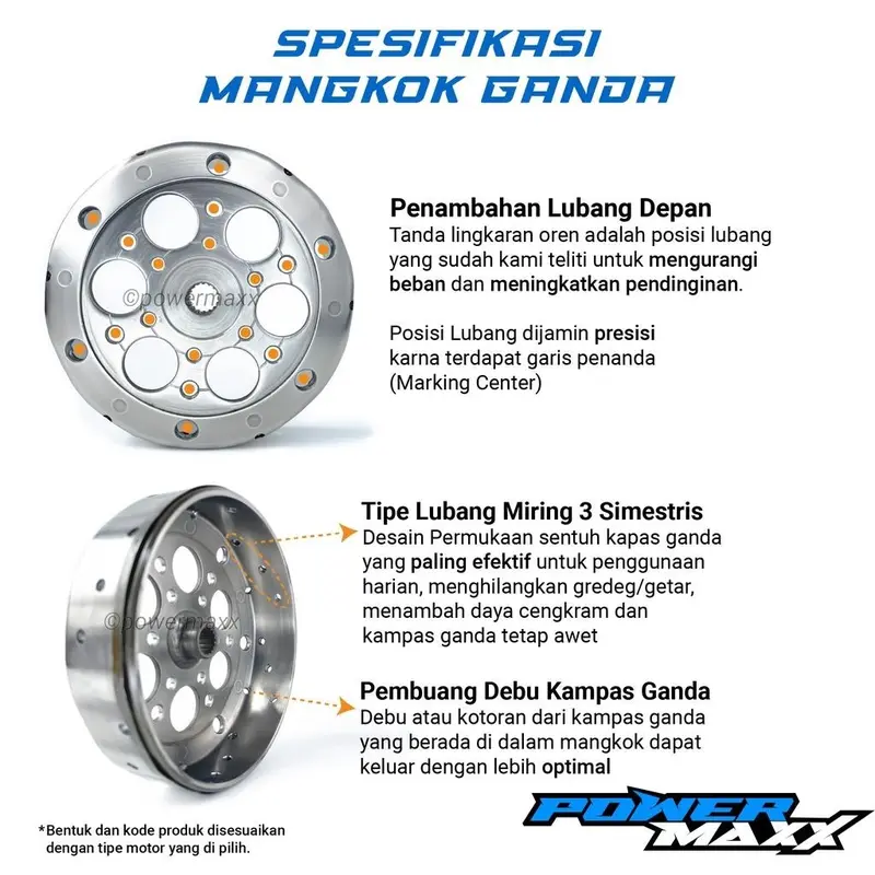PAKET EXTRA FULL UPGRADE CVT soul gt x ride fino xeon fazzio freego nouvo xride x-ride 115 125 karburator karbu fi racing - Pulley Set ( Rumah Roller & Kipas Pulley ) + Mangkok Kampas Ganda + Per CVT + Roller + Per Kampas Ganda + Ekstra Pelengkap 5