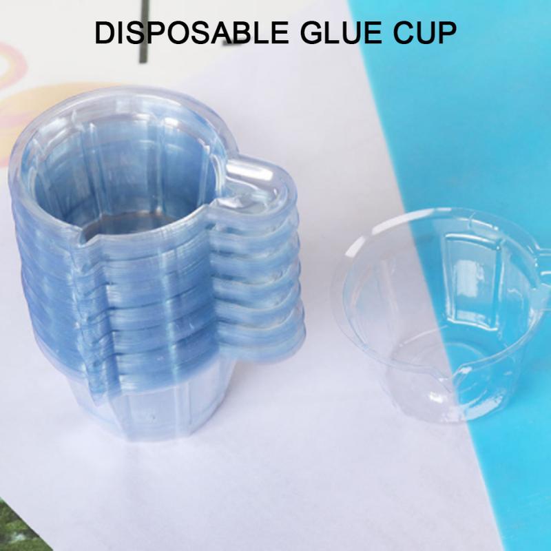 50pcs DIY Crystal Epoxy Dispensing Cup Adjusting Cup Disposable Mixed Plastic Cup Epoxy Toning Cup describe:product detailed information 100% brand new and high quality Disposable mixed plastic drip tinting cup For DIY handmade, easy to use  material: 6