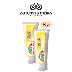 MAX NUTRI VIT GEL 30gr Vitamin kucing anjing kaaya gizi dan nutrisi