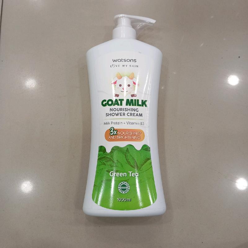 SABUN MANDI GOAT MILK WATSONS 1000ML/1LITER CAIR 2