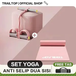 TrailTop Matras Olahraga Dan TummyTrimer Fitnes Set KarpetOlahragaWorkout Alat Olahraga Pengecil PerutYoga