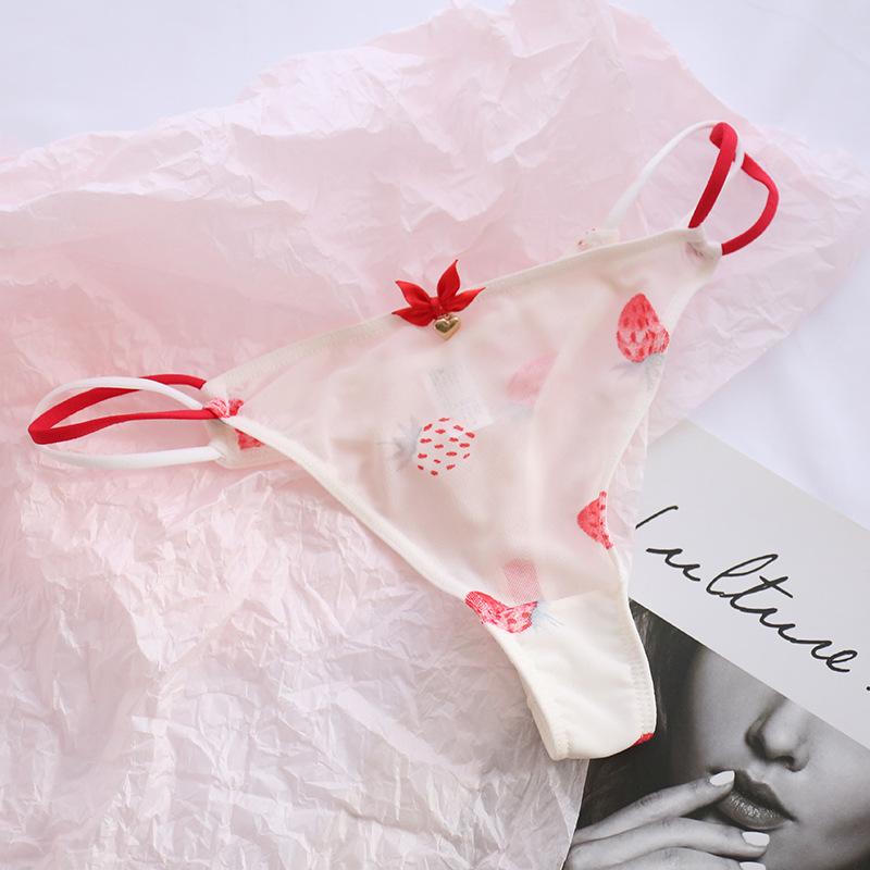 Product Introduction of Sexy Women Thongs Panties Sexy Mesh Transparent Solid Color Low-Rise Seamless Underwear Cute Girls Ladies Mesh T-Back T-String 22