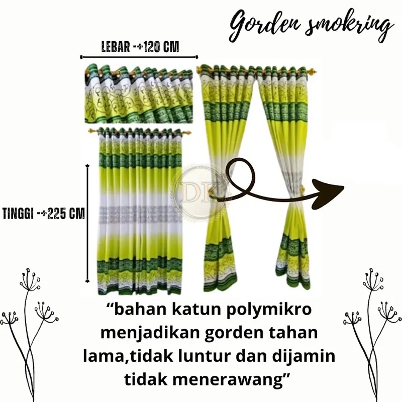 GORDEN SMOKRING 12 RING JENDELA AESTHETIC/GORDEN JENDELA SMOKRING MULTIFUNGSI 1
