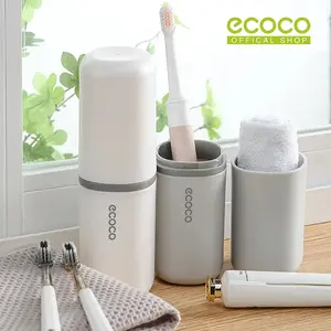 ECOCO Toothbrush Travel Cup - Rak sikat gigi tempat pasta gigi praktis modern