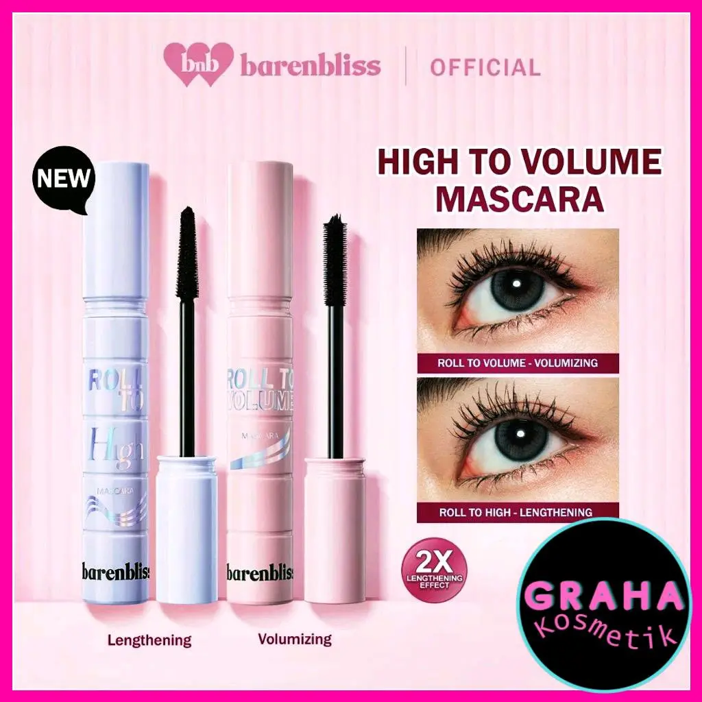 BNB barenbliss Roll To Volume Mascara 「Long Lasting Waterproof Smudgeproof」- Volumizing Mascara
