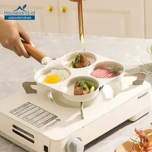 Egg Pan 4 Lubang Serbaguna – Wajan Anti Lengket Cetakan Telur Praktis