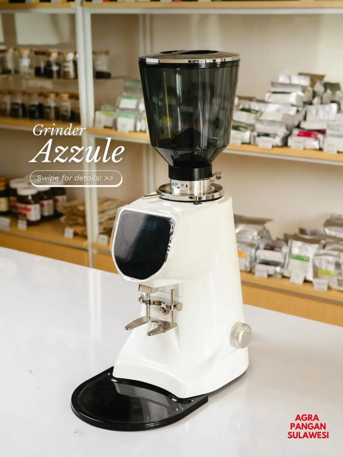Espresso Grinder Coffee Indeljens AZZULE On Demand Penggiling Kopi