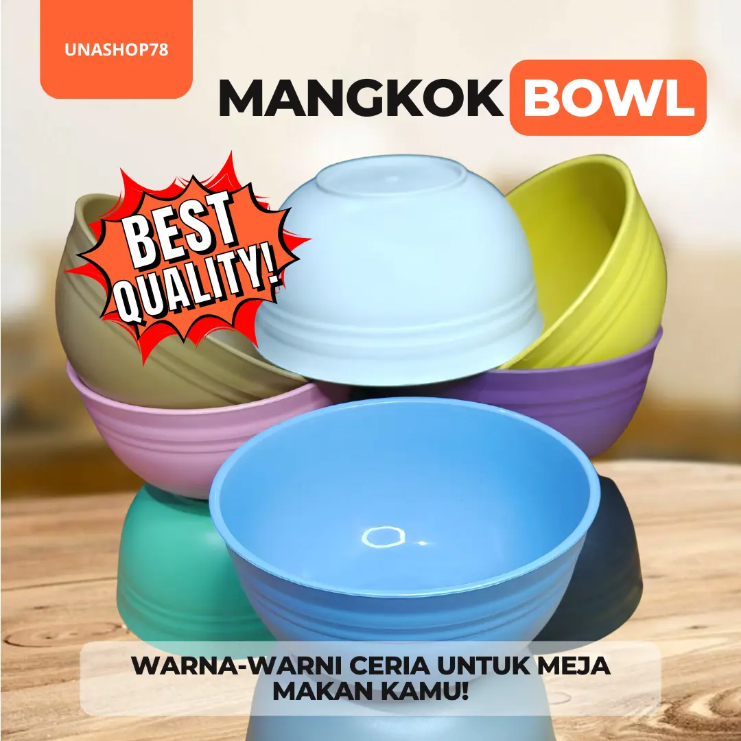 MANGKOK BOWL PLASTIK 6 PCS BPA FREE