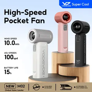 Yodevoe M02 Mini kipas 100 Gear Wind High-speed kipas angin Adjustable Turbo kipas tangan
