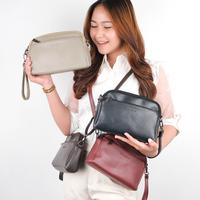 Gambar GlowShe ANTHA BAG  | Clutch wanita Tas Selempang Wanita Premium Women Sling Bag Shoulder Bag - Dark Brown dari GlowShe Bags Kab. Sidoarjo 5 Tokopedia