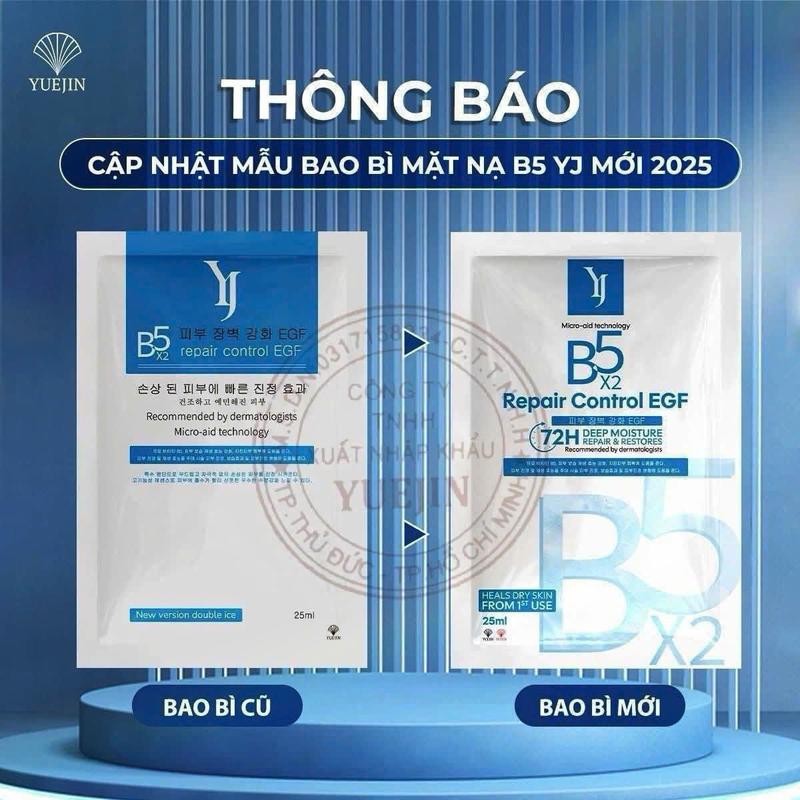    Hàng Cty  Mặt nạ Yuejin B5 Repair Control EGF mask 1 miếng  Skincare Làm Đẹp Da 