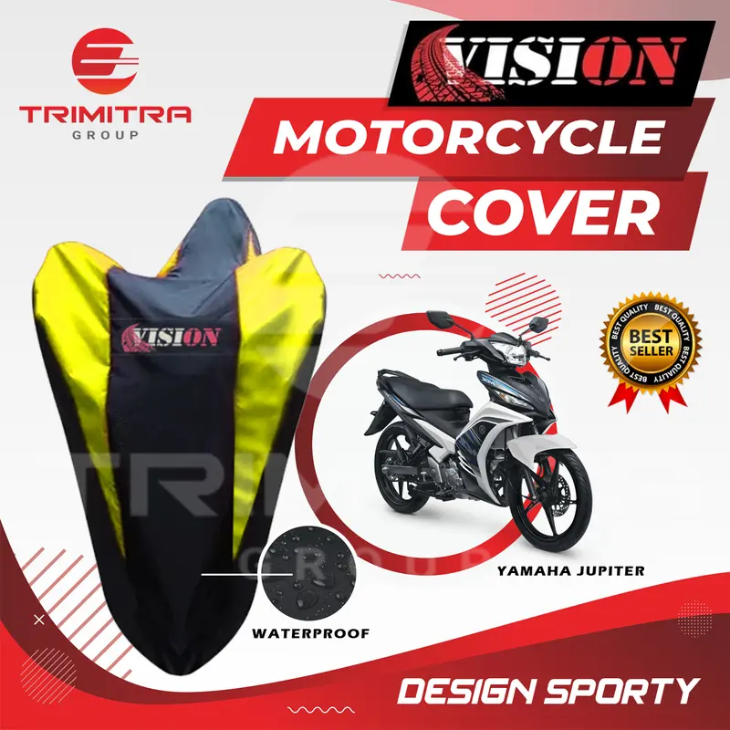 Sarung Motor JUPITER / Cover Penutup Motor Warna Waterproof Merk VISION 0