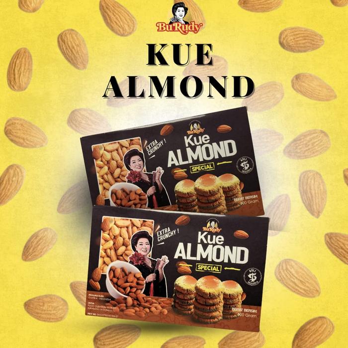 Gambar Kue Almond Bu Rudy kemasan besar dari Pusat Oleh Oleh Bu Rudy Kota Administrasi Jakarta Barat Tokopedia