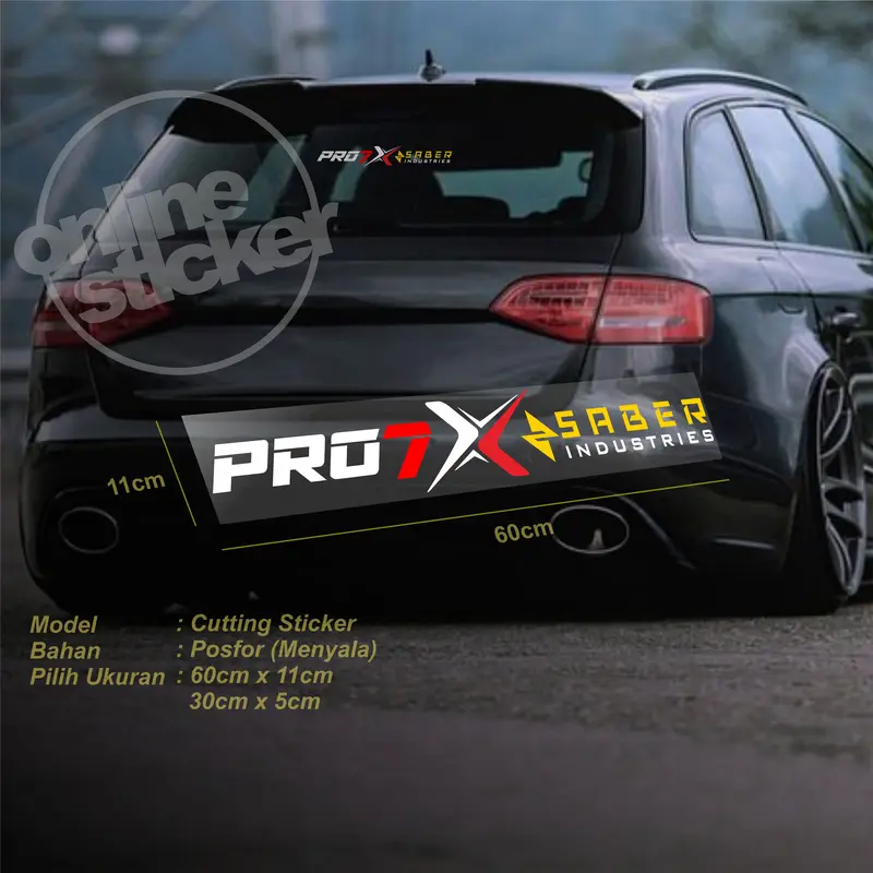 Stiker size besar Pro7 x AES, Saber, UPS part.2 | cutting menyala 6
