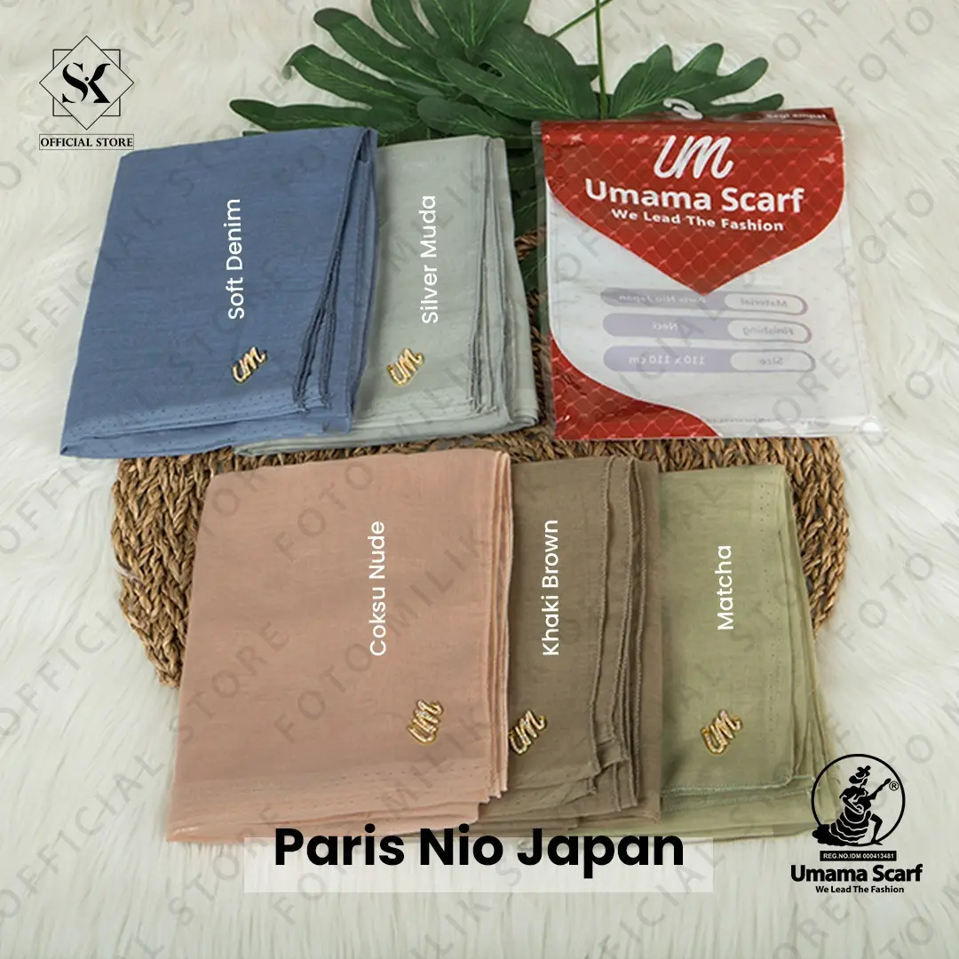 Umama Scarf Paris Ori Metal logo jilbab paris jadul Umama