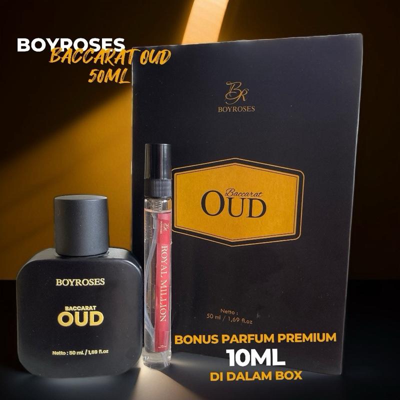 Parfum Boyroses Baccarat Oud 50ml Cowok Pria Wangi Woody Mawar Musky Elegant 1