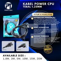 Gambar Proff Tech Kabel Power CPU 5 Meter 3 x 1.25 mm High Quality untuk CPU PSU UPS Rice Cooker 250V 10A - Computer, Pc - 1,8 Meter dari ProffTech Indonesia Kota Administrasi Jakarta Pusat 3 Tokopedia