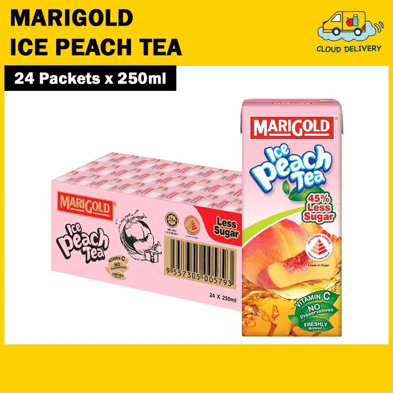Marigold Asian Drink (24 x 250ml) - Ice Peach Tea