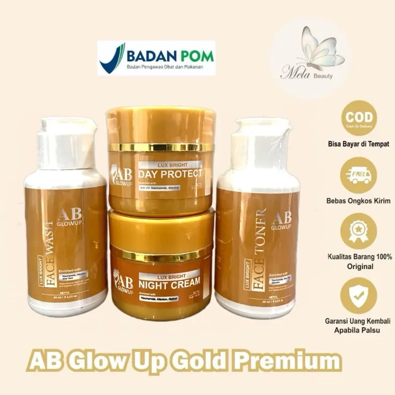 AB Glow Up BPOM Gold Premium by Avril (Free Kapas ) Original 0