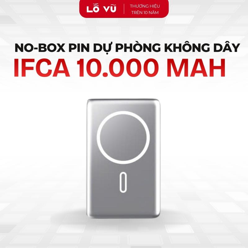   No box  Pin sạc dự phòng không dây IFCA 10.000 MAH Sạc nhanh 20W   Không dây 15W - Lỗ Vũ 1 levu01 vuabanlo 