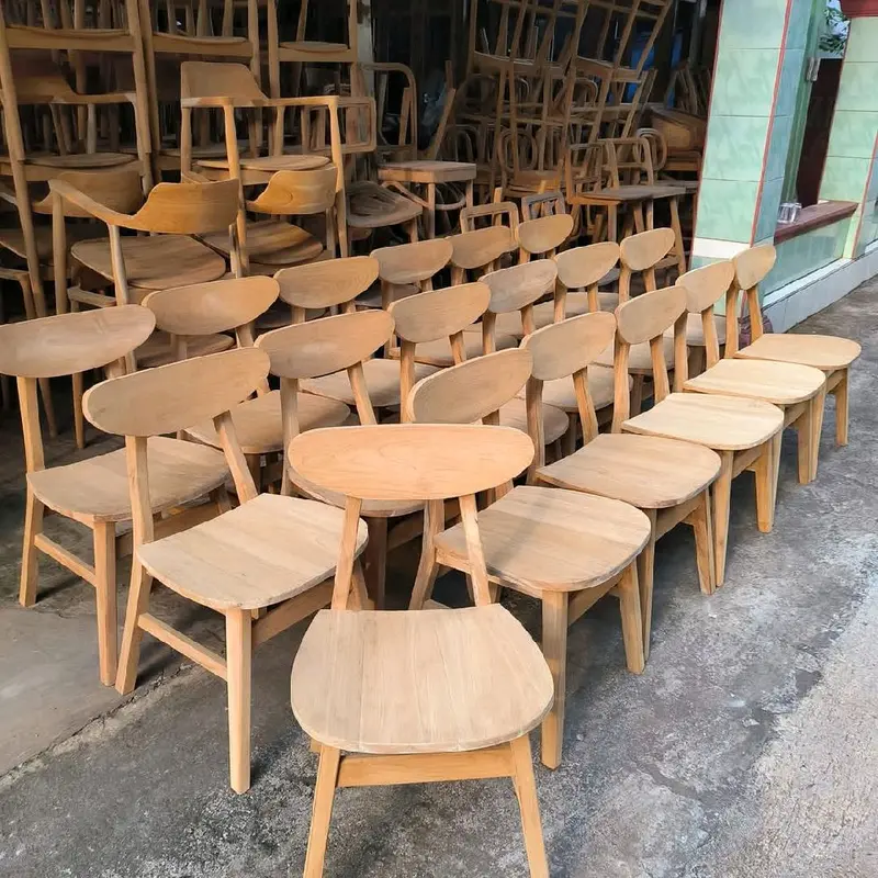 kursi teras depan rumah , kursi tamu mewah elegan, kursi cafe, kursi ropan , kursi jati minimalis, kursi makan kayu jati,  kursi serbaguna 6