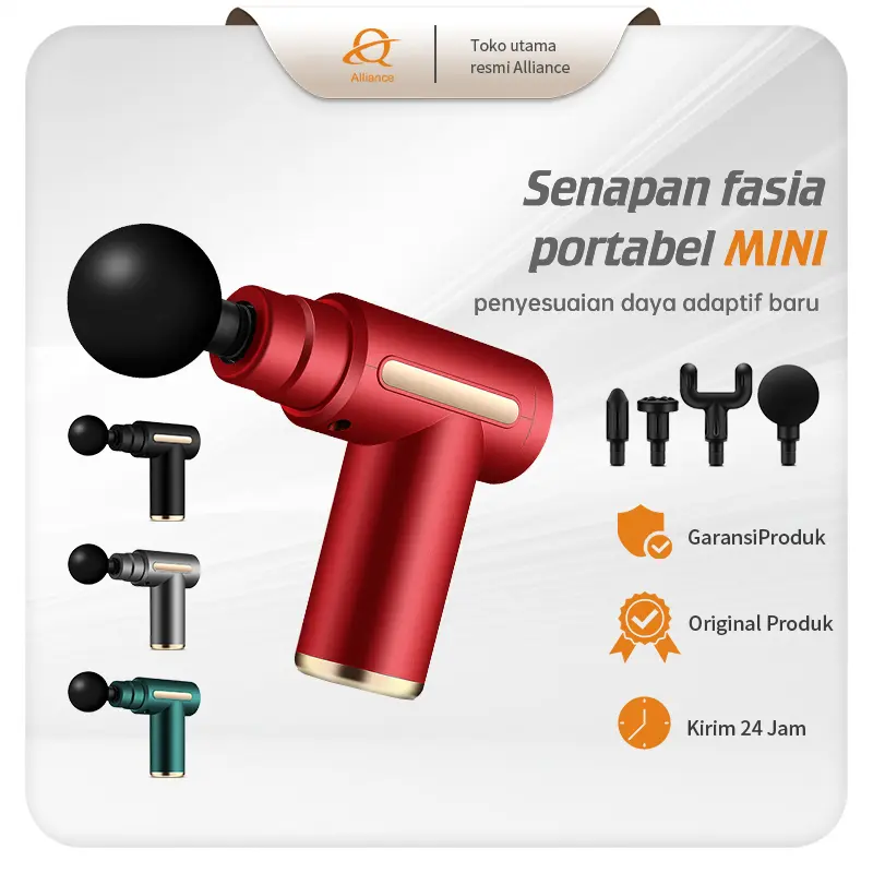 New！！！Deep Tissue Musle Alat Pijat Getar Massager Gym Pembentuk Otot Electric Leher Terapi