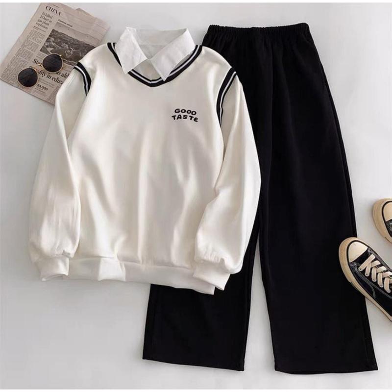 SILVANESSA SETELAN GOOD TASTE SPORTY SETELAN CELAN KULOT BISA ORDER TERPISAH READY WARNA HITAM PUTIH BAHAN KAIN FLEECE 2