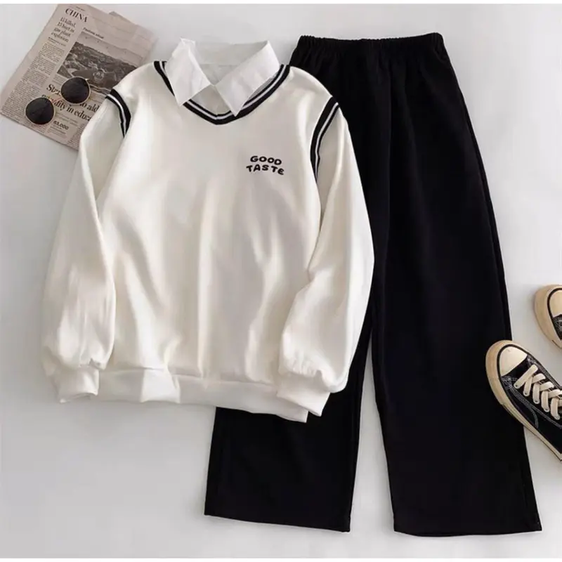 SILVANESSA SETELAN GOOD TASTE SPORTY SETELAN CELAN KULOT BISA ORDER TERPISAH READY WARNA HITAM PUTIH BAHAN KAIN FLEECE 2