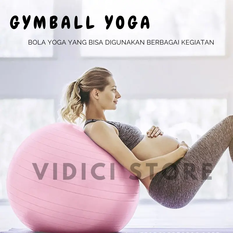 GymBall Alat Fitness Pilates Ball Fitnes Senam Olahraga / Bola Ibu Hamil 55CM 65CM 75CM