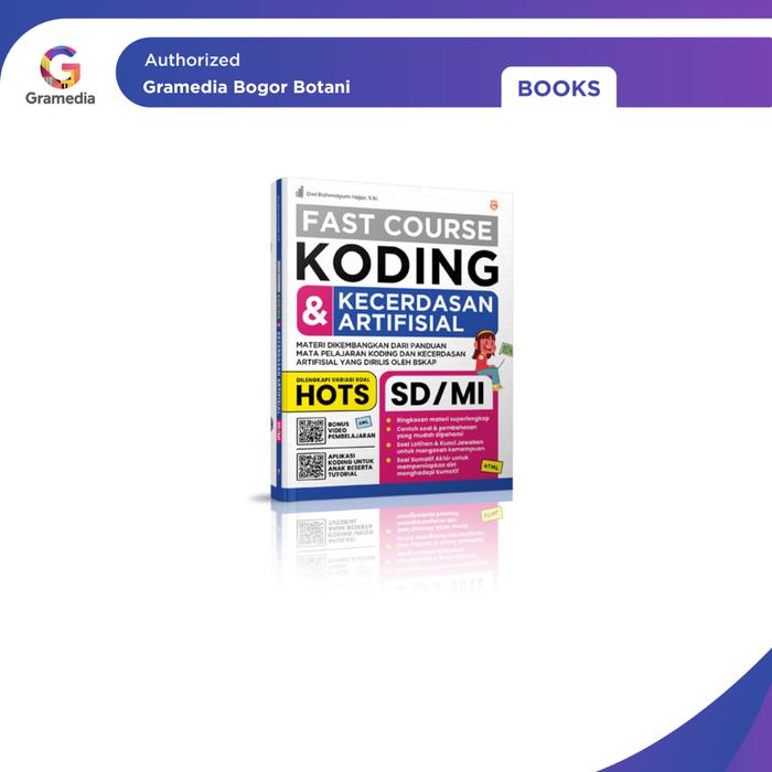 Gambar Gramedia Bogor - Buku FAST COURSE KODING & KECERDASAN ARTIFISIAL SD/MI dari Gramedia Bogor Kota Bogor Tokopedia