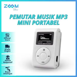 [ZT] Pemutar Musik MP3 Mini Portabel Klip MP3 dengan Layar LCD Mendukung 32 Lagu