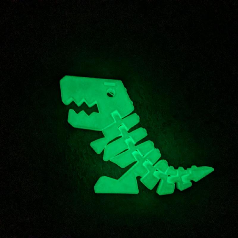 T-REX DẠ QUANG, phụ kiện keyrambit, móc khoá 1