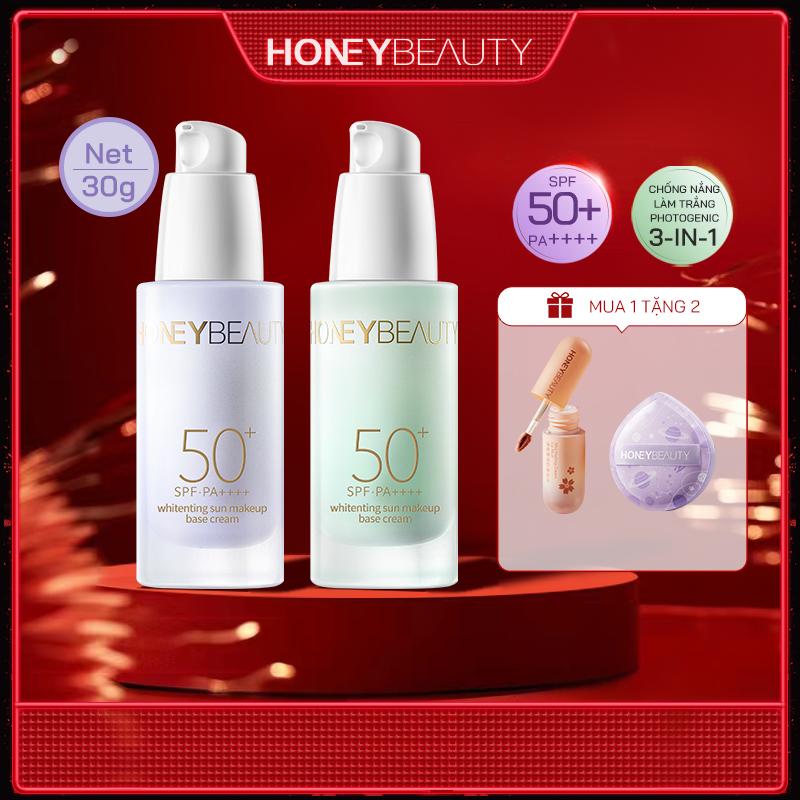 [LIVE]Kem Lót Trang Điểm Cổ Điển, HONEY BEAUTY, Kem Khuôn, Kem Che Khuyết Điểm Làm Sáng, Lâu Trôi, Dưỡng Ẩm, Kiềm Dầu, Thu Nhỏ Lỗ Chân Lông, Thích Hợp Cho Da Khô, Độ Che Phủ Cao Và Trung Bình Có Sẵn Trong 10g Và 30g, [Thanh Toán Khi Nhận Hàng]