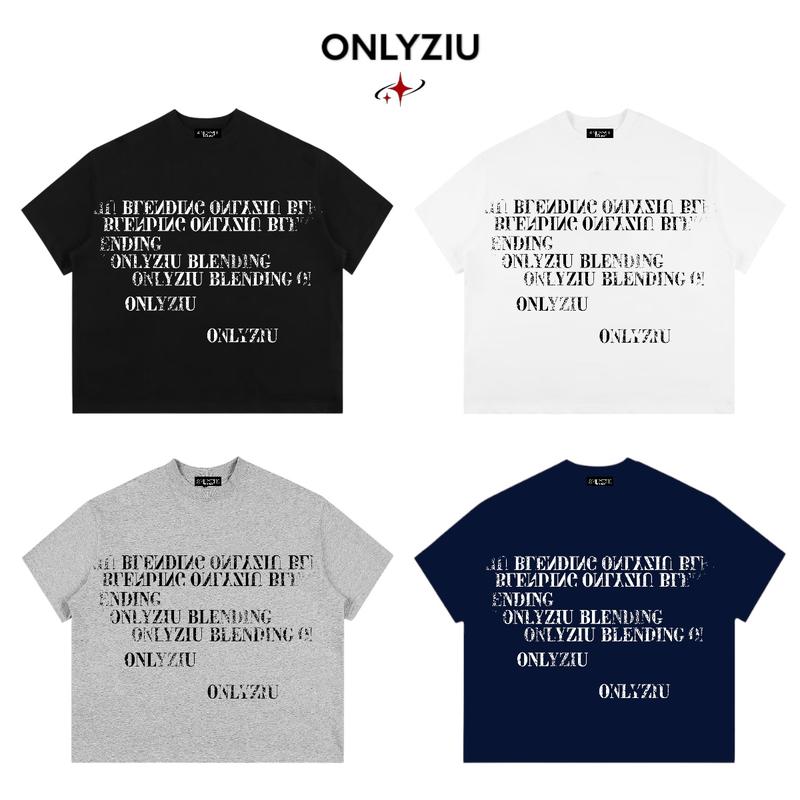 Áo Thun Boxy Local Brand ONLYZIU Form Rộng 250gsm " BLENDING " Cotton Tay Ngắn Áo Phông Form Rộng Nữ Mùa Hè Kiểu Đẹp Unisex Nam Nữ
