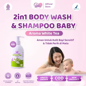 Cinta Mama 2in1 Baby Bodywash 250ml – pH Balanced, Tanpa SLS & Paraben – Diperkaya Calendula, Aloe Vera & Sunflower – Membersihkan & Melembapkan Kulit Bayi Sensitif – Aman untuk Bayi Newborn