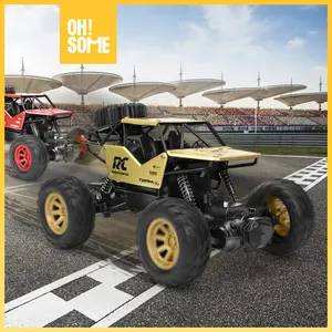 Oh!Some Shuangfeng · 1:18 alloy climbing car (20cm) gold/red/blue car vehicle RC Remote Mainan Mobil Remote Control Rock RC Crawler Offroad Alloy Material 1:18 Maianan Remote Kontrol Mainan Anak Termurah Toys