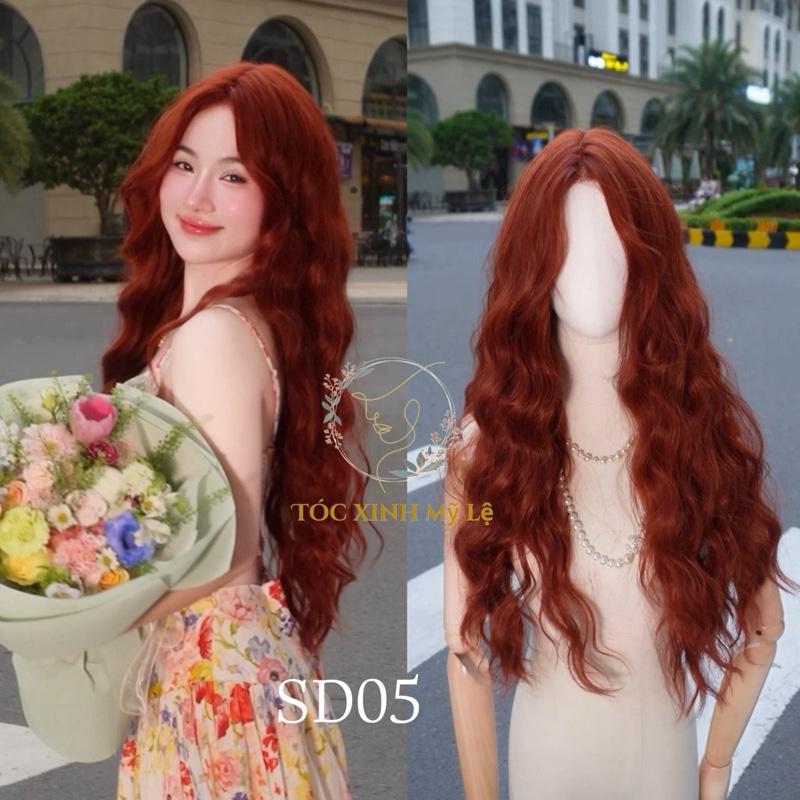 SIÊU DA LƯỚI T SD05 XOĂN HIPPIE 65CM (kèm lược+ dưỡng + lưới trùm + cuốn lô ) chất liệu được làm bằng sợi tơ) dùng nhiệt 160-180 độ c . Tóc Giả Nữ Wig Women