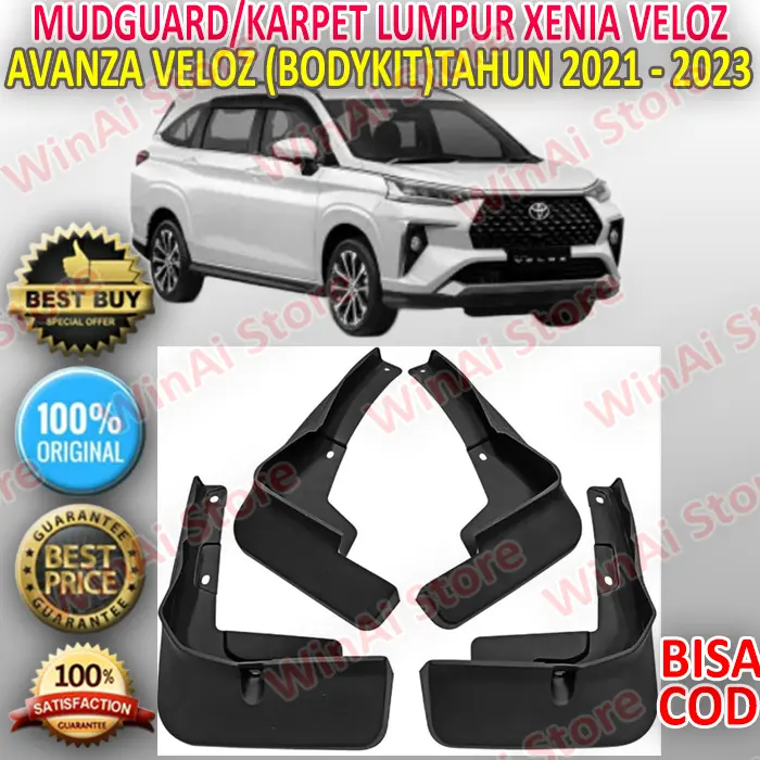 MUDGUARD KARPET LUMPUR ALL NEW VELOZ 2022-2025 (BODYKIT)