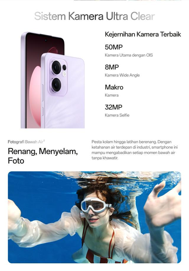 OPPO Reno13 F 5G 8GB/256GB & 12GB/256GB Smartphone [AI Livephoto, IP69 Water Resistance, 45W SUPERVOOC]