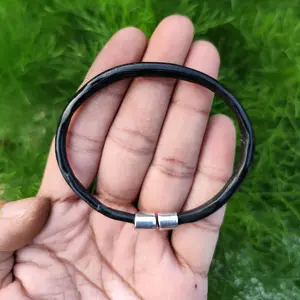 Gelang Akar Bahar Hitam Type O Variasi Monel Size Kecil 100% Original Akar Bahar