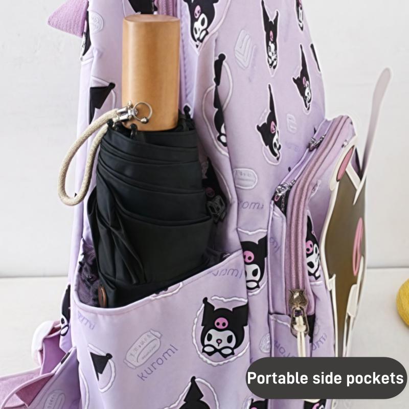 [MIANZHI] Ba Lô Trẻ Em Sức Chứa Lớn Không Thấm Nước Ba Lô Hoạt Hình Kuromi Và Cinnamoroll Dễ Thương Dành Cho Bé Gái Thích Hợp Đi Học 8