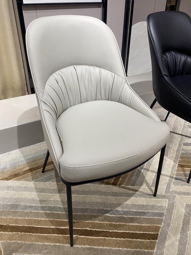 Product Introduction of Leather art dining chairs, hotel backrests, Italian luxury dining chairs, coffee shops, family restaurants, new leisure chairs 9