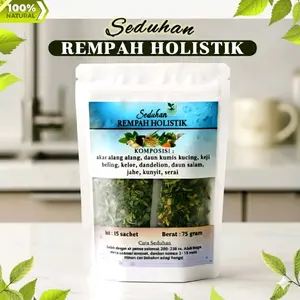 Detox Ginjal - RAMUAN HOLISTIK GINDETIC | Teh Celup Daun Kumis Kucing Akar Alang Alang Keji Beling Tempuyung Dandelion jahe serai kelor salam | Herbal Alami