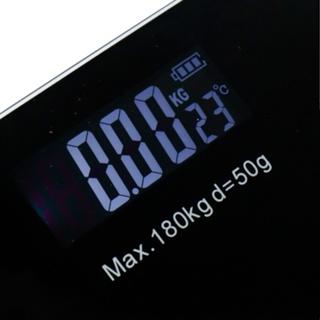 Timbangan BB Digital Dewasa / Timbangan BB Dewasa / Timbangan Digital Badan Hitam Max. 180kg Free Baterai / Timbangan Badan Digital 180KG Dewasa Kaca Digital / Timbangan Badan Digital Smart Scale Body Fat Akurat Pakai Baterai Anti Pecah Layar LCD 26X26CM 3