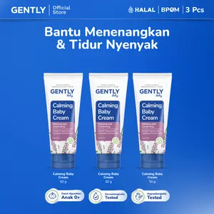 GENTLY Baby Calming Baby Cream 3 pcs  | Krim untuk Bayi Newborn - Perlengkapan Bayi Baru Lahir