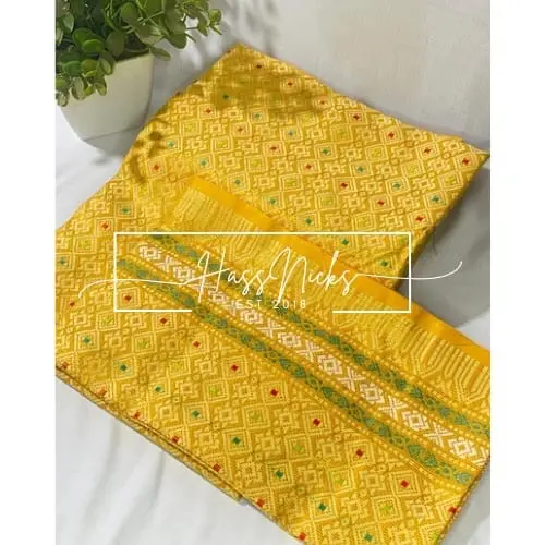 Warna Kuning Kain Songket Thailand - Jenis Kain Tradisional