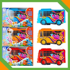 Mainan Anak Bis Tayo Joget Dancing Bus Telolet ada Suara & Lampu LED Mobil Bump n Go   Baterai Toys Control