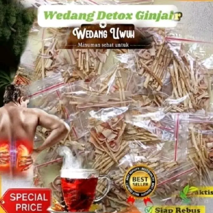wedang detok ginjal akar alang sereh mengatasi masalah ginjal isi 10pcs